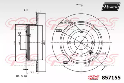 Тормозной диск MAXTECH 857155.0000