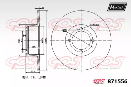 Тормозной диск MAXTECH 871556.0000