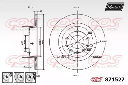 Тормозной диск MAXTECH 871527.6880