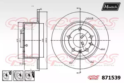 Тормозной диск MAXTECH 871539.6880