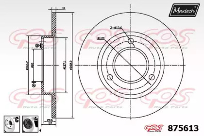 Тормозной диск MAXTECH 875613.6060