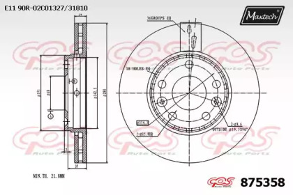 Тормозной диск MAXTECH 875358.0000