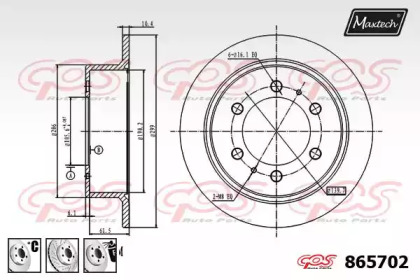 Тормозной диск MAXTECH 865702.6880