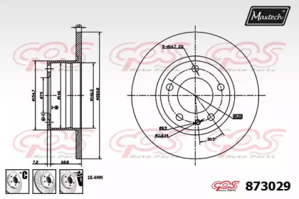 Тормозной диск MAXTECH 873029.6880