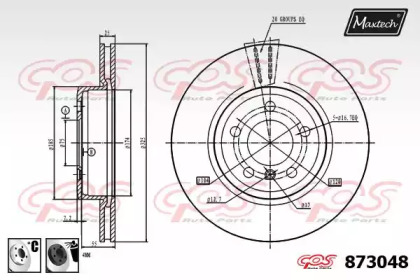 Тормозной диск MAXTECH 873048.6060