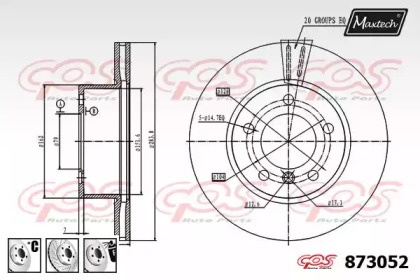 Тормозной диск MAXTECH 873052.6880