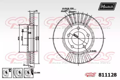 Тормозной диск MAXTECH 811128.6880