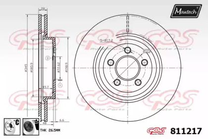 Тормозной диск MAXTECH 811217.6060