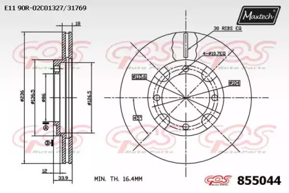 Тормозной диск MAXTECH 855044.0000