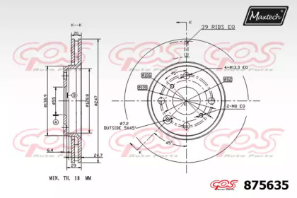 Тормозной диск MAXTECH 875635.0000