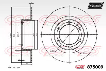 Тормозной диск MAXTECH 875009.0000