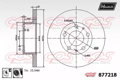 Тормозной диск MAXTECH 877218.6060