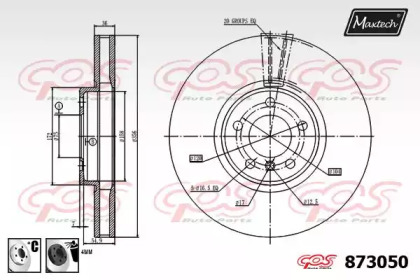 Тормозной диск MAXTECH 873050.6060