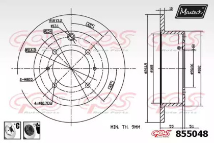 Тормозной диск MAXTECH 855048.6060