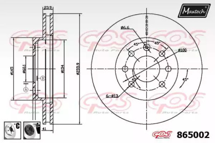 Тормозной диск MAXTECH 865002.6060