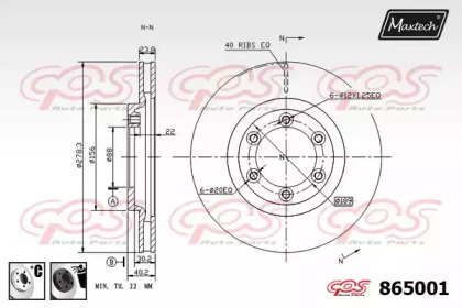 Тормозной диск MAXTECH 865001.6060