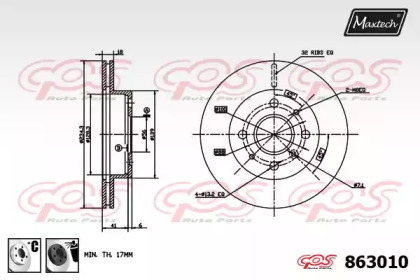 Тормозной диск MAXTECH 863010.6060