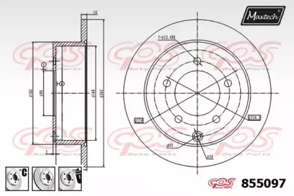 Тормозной диск MAXTECH 855097.6880