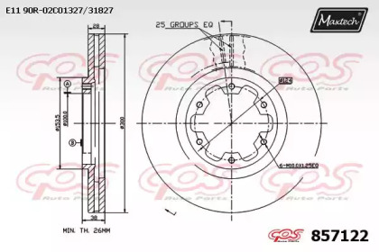 Тормозной диск MAXTECH 857122.0000