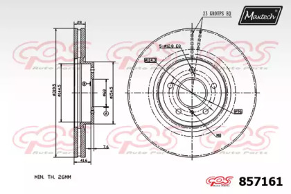 Тормозной диск MAXTECH 857161.0000