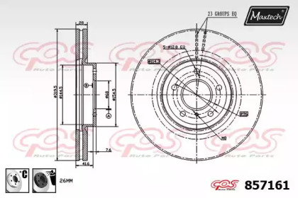 Тормозной диск MAXTECH 857161.6060