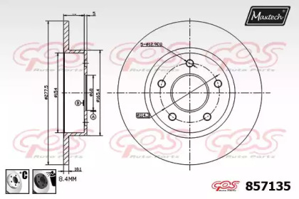 Тормозной диск MAXTECH 857135.6060