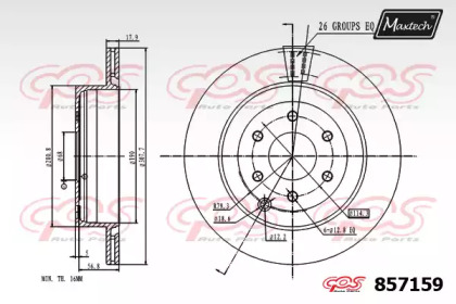 Тормозной диск MAXTECH 857159.0000