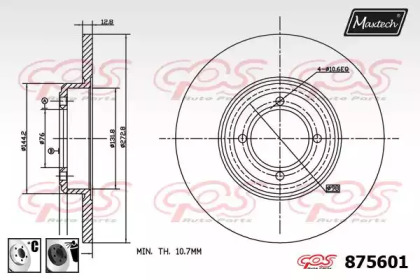 Тормозной диск MAXTECH 875601.6060