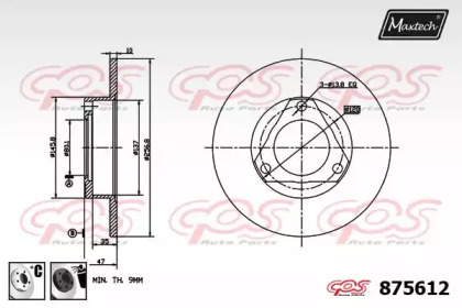 Тормозной диск MAXTECH 875612.6060