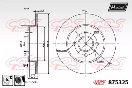 Тормозной диск MAXTECH 875325.6060