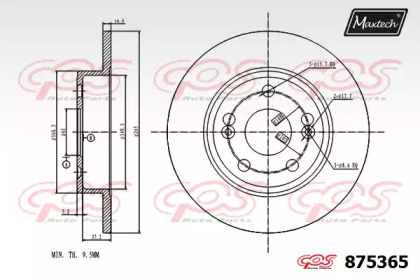 Тормозной диск MAXTECH 875365.0000