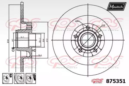 Тормозной диск MAXTECH 875351.6985