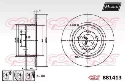 Тормозной диск MAXTECH 881413.6880