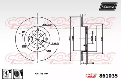 Тормозной диск MAXTECH 861035.6060