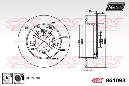 Тормозной диск MAXTECH 861098.6060