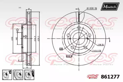 Тормозной диск MAXTECH 861277.6980