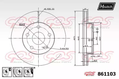 Тормозной диск MAXTECH 861103.6880