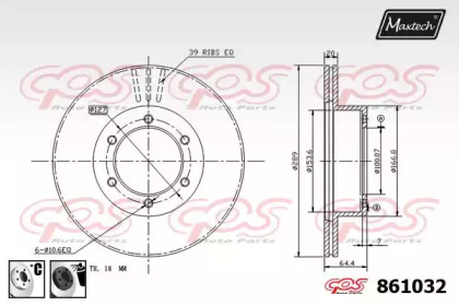 Тормозной диск MAXTECH 861032.6060