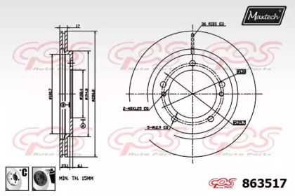 Тормозной диск MAXTECH 863517.6060