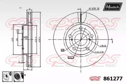 Тормозной диск MAXTECH 861277.6060