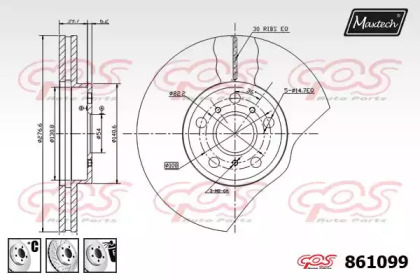 Тормозной диск MAXTECH 861099.6880