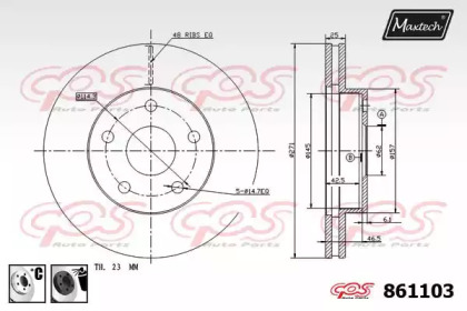 Тормозной диск MAXTECH 861103.6060