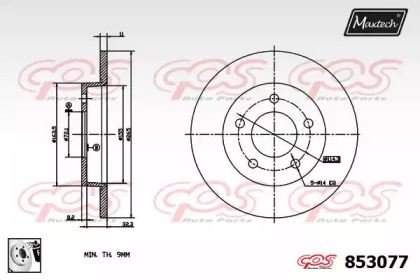 Тормозной диск MAXTECH 853077.0080