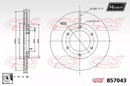 Тормозной диск MAXTECH 857043.0080