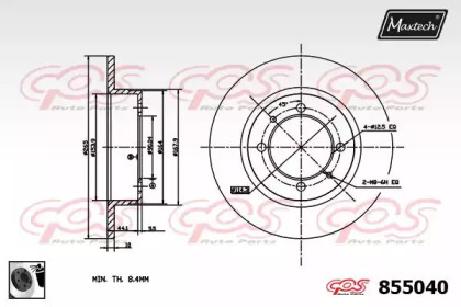 Тормозной диск MAXTECH 855040.0060