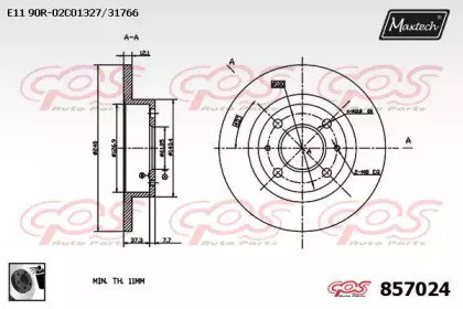 Тормозной диск MAXTECH 857024.0060