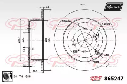 Тормозной диск MAXTECH 865247.0060