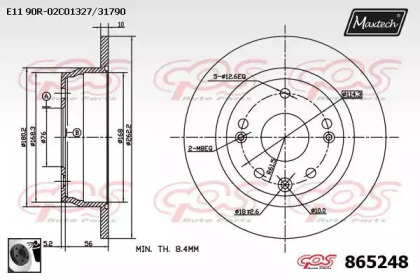 Тормозной диск MAXTECH 865248.0060