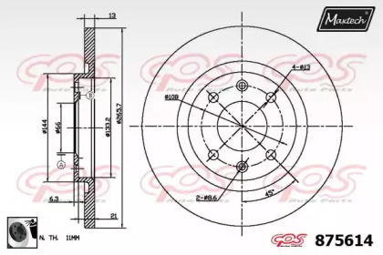 Тормозной диск MAXTECH 875614.0060