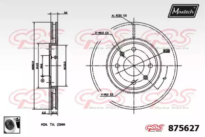 Тормозной диск MAXTECH 875627.0060